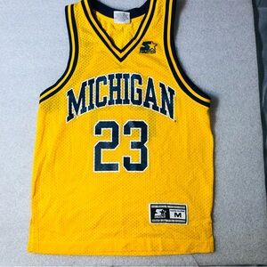Michigan Wolverines # 23 NCAA Basketball Jersey Starter Youth sz M - Ships Fast
